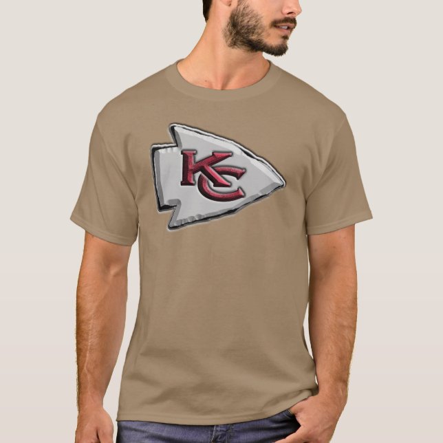 Kansas City Chiefs Logo in einer Übersicht T-Shirt (Vorderseite)