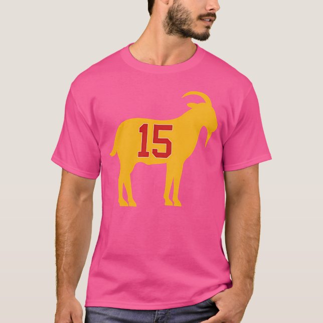 Kansas City Chiefs - Patrick Mahomes Goat 15 T-Shirt (Vorderseite)