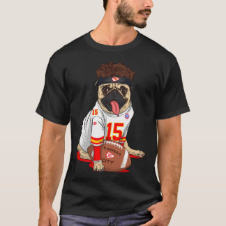Kansas City Chiefs Süßer Lustiger Mops Patrick Mah T-Shirt