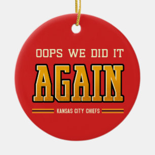 Kansas City Chiefs Weihnachtsbaumanhänger Keramik Ornament