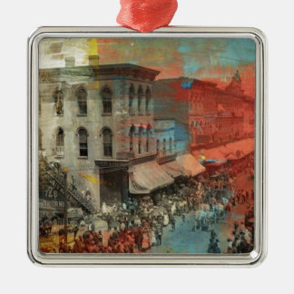 Kansas City Circus Parade 1886 Silbernes Ornament