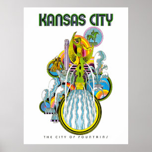 Kansas City, die Stadt der Brunnen, Poster