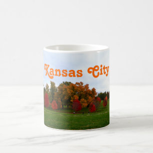 Kansas City farbenfrohe Herbstblätter Tasse