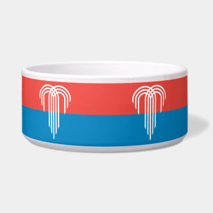 Kansas City Flag auf Pet Bowl Napf