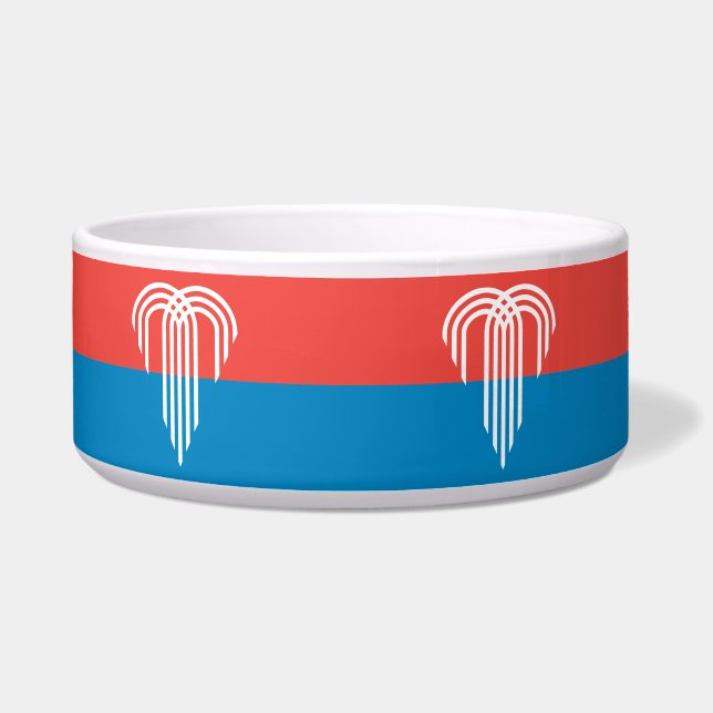 Kansas City Flag auf Pet Bowl Napf (Vorderseite)