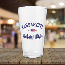 Kansas City Flag & Skyline Design | Cool Midwest Glas