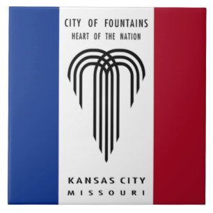 Kansas City-Flagge Fliese