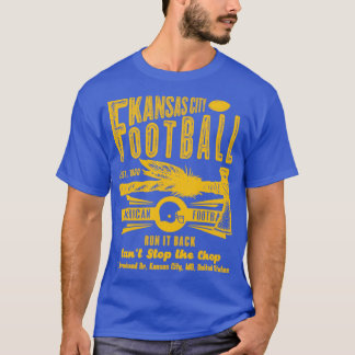 Kansas City Football Est 1960 Tomahawk Vintag Gol T-Shirt