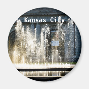 Kansas City Fountain Magnet
