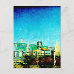 Kansas City Highway Postkarte