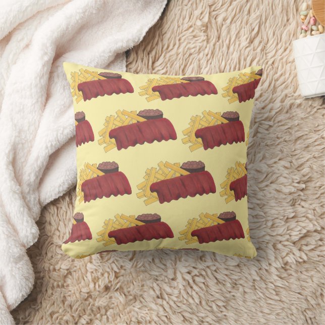 Kansas City Memphis GRILLEN Barbecue Spare Ribs Fe Kissen (Decke)