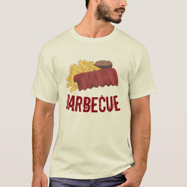 Kansas City Memphis GRILLEN Barbecue Spare Ribs Fe T-Shirt (Vorderseite)