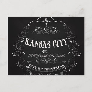 Kansas City Missouri - BBQ-Hauptstadt der Welt Postkarte