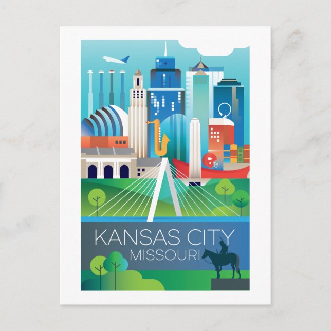 Kansas City, Missouri Postcard Postkarte (Vorderseite)