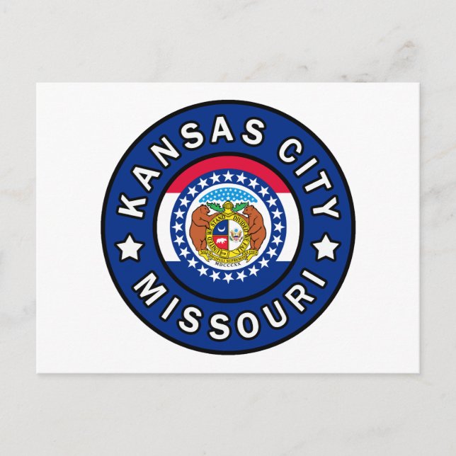 Kansas City Missouri Postkarte (Vorderseite)