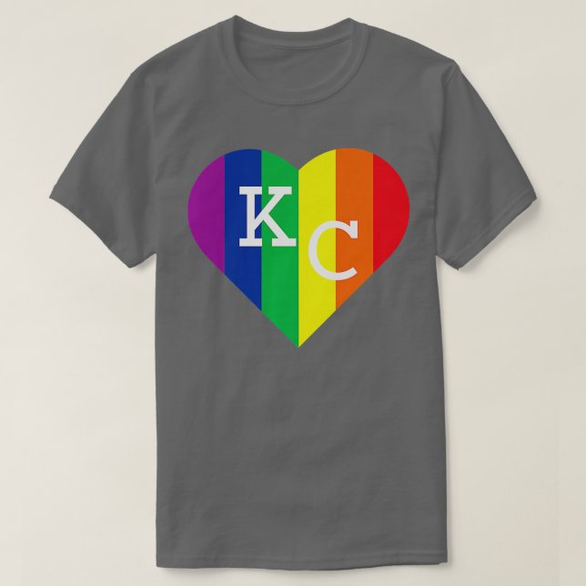 Kansas City Missouri Rainbow Midwest KC Gay Pride T-Shirt (Design vorne)