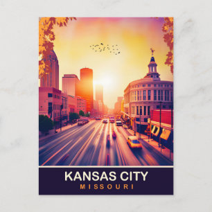 Kansas City, Missouri, Reisen Postkarte