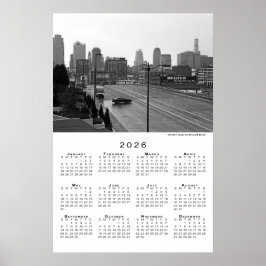 Kansas City, Missouri Skyline 2026 Kalender Poster