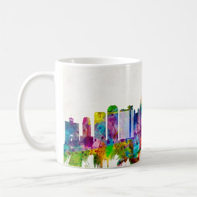 Kansas City Missouri Skyline Kaffeetasse (Links)