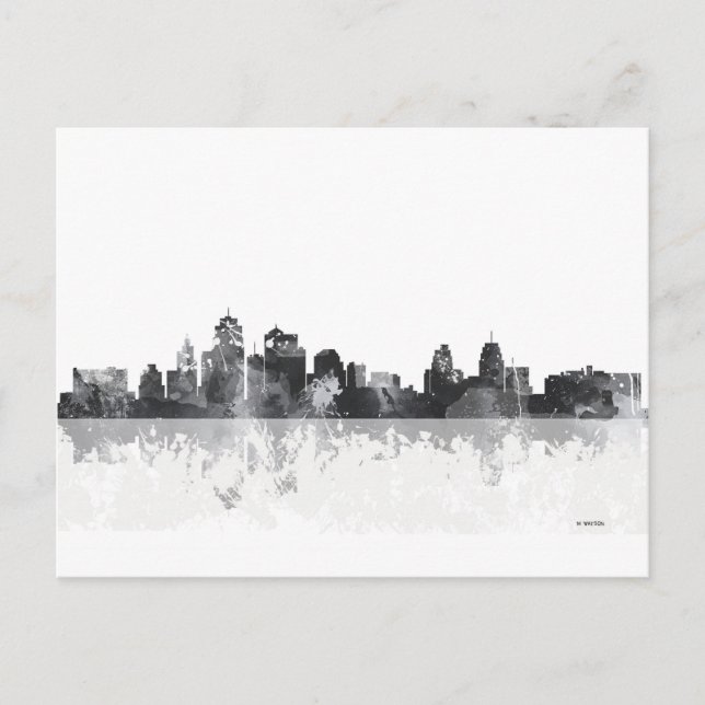 KANSAS CITY, MISSOURI SKYLINE POSTKARTE (Vorderseite)