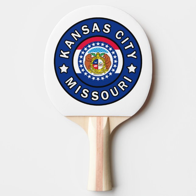 Kansas City Missouri Tischtennis Schläger (Vorderseite)