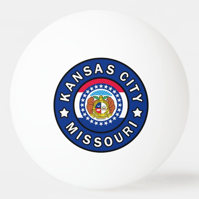 Kansas City Missouri Tischtennisball (Vorderseite)