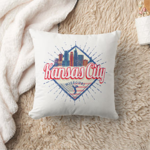 Kansas City Missouri Vereinigte Staaten Skyline Vi Kissen