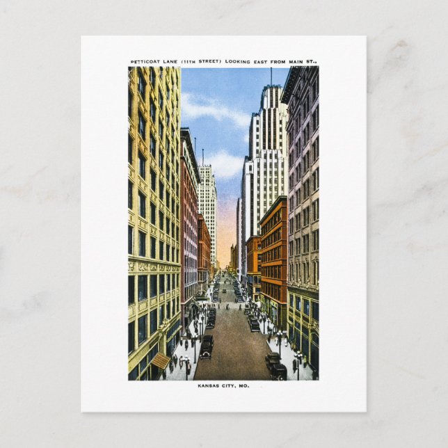 Kansas City, Missouri Vintage Grüße von Postkarte (Vorderseite)