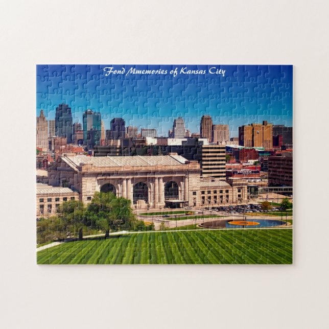 Kansas City Missouri Weihnachtsgrüße Jigsaw Pu Puzzle (Horizontal)