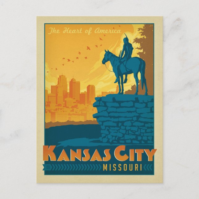 Kansas City, MO Postkarte (Vorderseite)