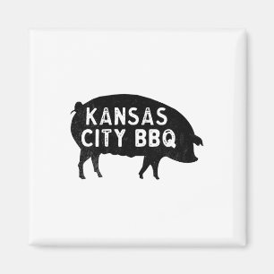 Kansas City Pig Grillen Magnet