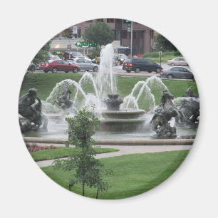Kansas City Plaza Brunnen Magnet