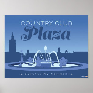 Kansas City Sehenswürdigkeiten: Country Club - 16  Poster
