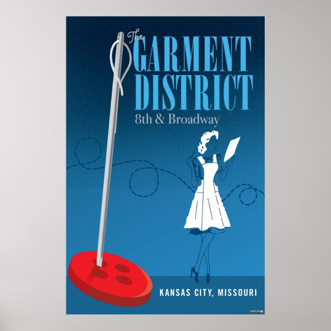Kansas City Sehenswürdigkeiten: Garment District - Poster (Vorne)