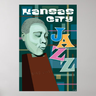 Kansas City Sehenswürdigkeiten: KC Jazz - 24 x 36 Poster