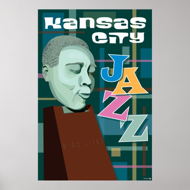 Kansas City Sehenswürdigkeiten: KC Jazz - 24 x 36 Poster (Vorne)