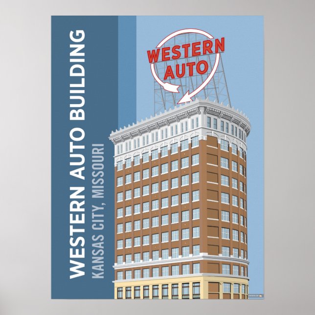Kansas City Sehenswürdigkeiten: Western Auto - 18  Poster (Vorne)