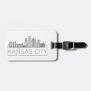 Kansas City Skyline Gepäcktag Gepäckanhänger