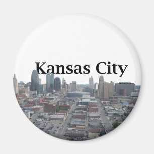 Kansas City Skyline mit Kansas City in Sky Magnet