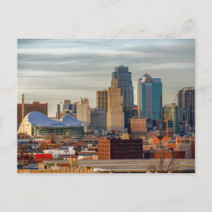 Kansas City Skyline Postcard Postkarte