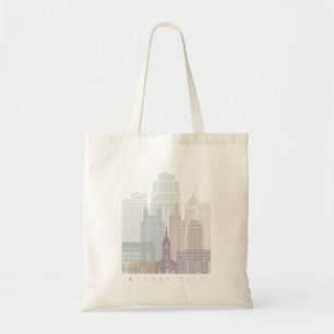 KANSAS CITY SKYLINE POSTER PASTEL TRAGETASCHE
