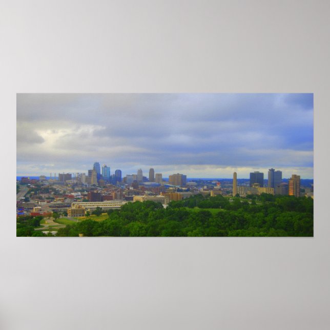 Kansas City Skyline Print Poster (Vorne)