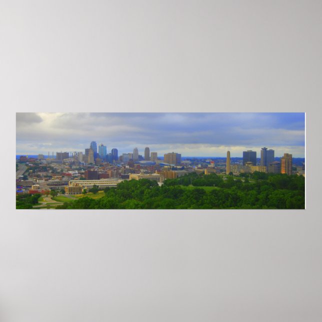 Kansas City Skyline Print Poster (Vorne)