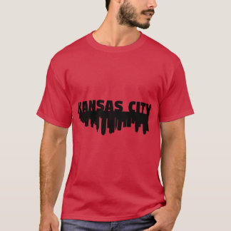Kansas City und Skyline White Oversized T-Shirt