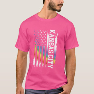 Kansas City United Staaten Rainbow in den USA T-Shirt