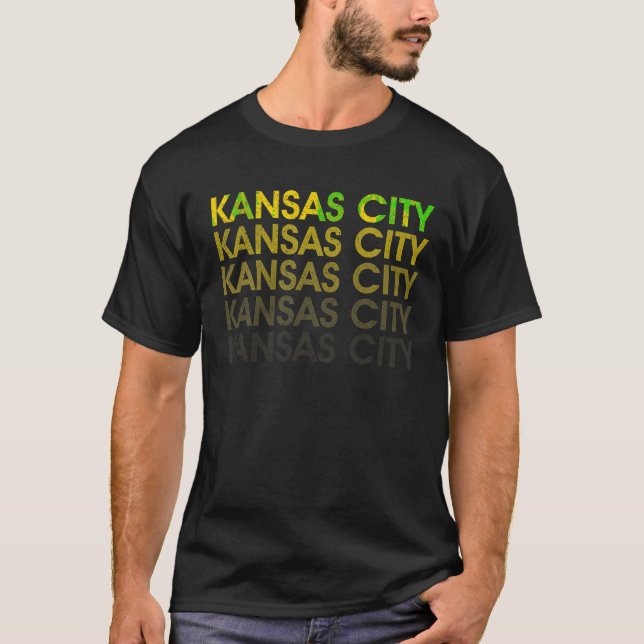 Kansas City Vintag Retro T Shirt (Vorderseite)