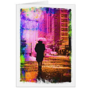 Kansas City W. 12th Street, farbenfrohe Grunge Bor