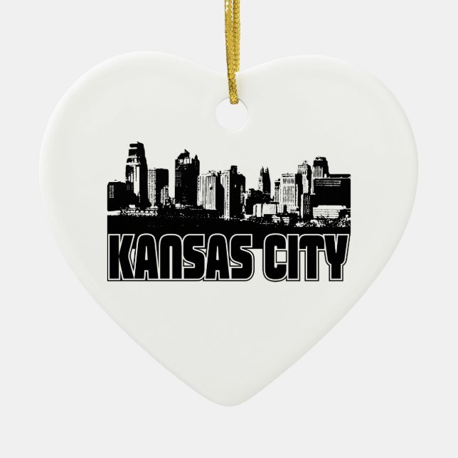 Kansas- CitySkyline Keramikornament (Vorne)