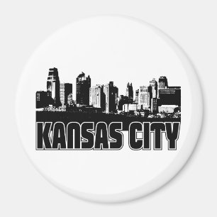 Kansas- CitySkyline Magnet