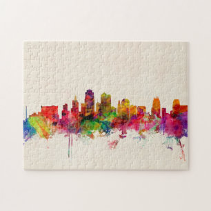 Kansas- CitySkyline-Stadtbild Puzzle